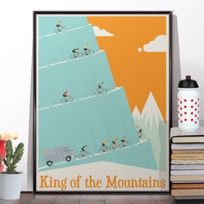 König der Berge. Ungerahmtes Poster
