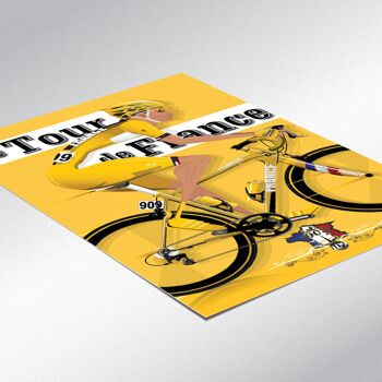 Tour De France Affiche Murale Art Suspendu Impression Décor À La Maison Vélo Course De Vélo Grand Départ Cyclisme Maillot Jaune. Affiche sans cadre 2