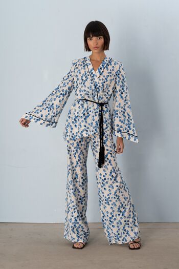 Kimono Olive (Bleu) 2