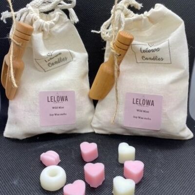 Wax melt bag - White - Black Plum and Rhubarb