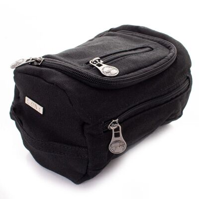 Mini Barrel Bag (Small) by Sativa Hemp Bags - black