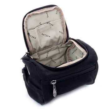 Mini Barrel Bag (Small) de Sativa Hemp Bags - noir 6