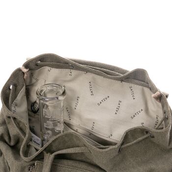 Le sac à dos multi-poches de Sativa Bags - kaki 2