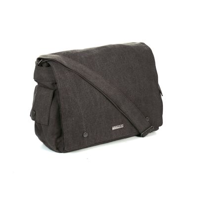 Sativa Hemp Large Postman Bag - grey