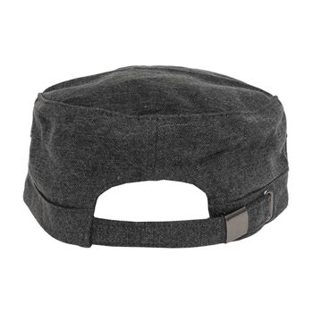 Chapeau militaire en chanvre sativa avec strapback - gris 2