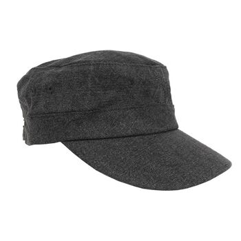 Chapeau militaire en chanvre sativa avec strapback - gris 5