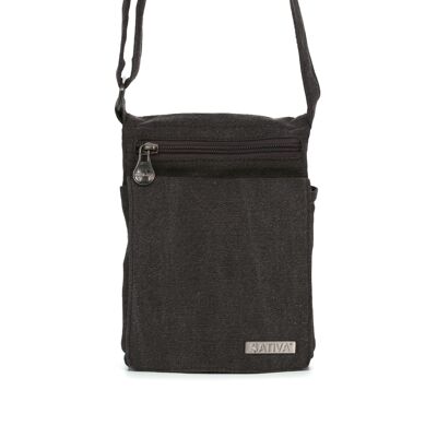 Sativa Hemp Travel Shoulder Bag - khaki