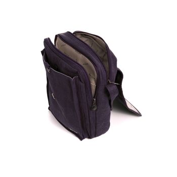 Sativa Hemp Medium Messenger Sac à bandoulière - prune 3