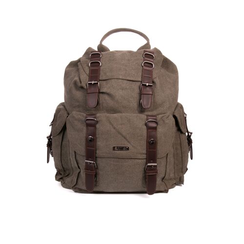 Sativa Hemp Deluxe Adventure Backpack - khaki