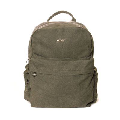 Sativa Hemp Large Laptop Backpack - khaki