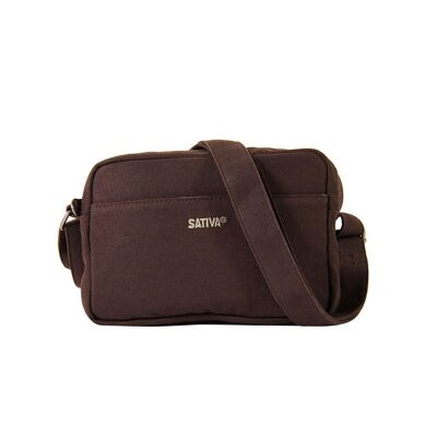 Sativa Hemp Small Shoulder Bag - brown