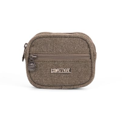 Sativa Hemp Coin Pouch - khaki