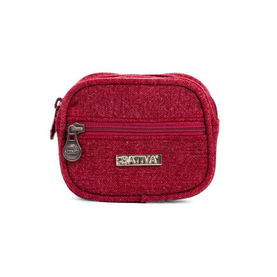 Sativa Hemp Coin Pouch - red