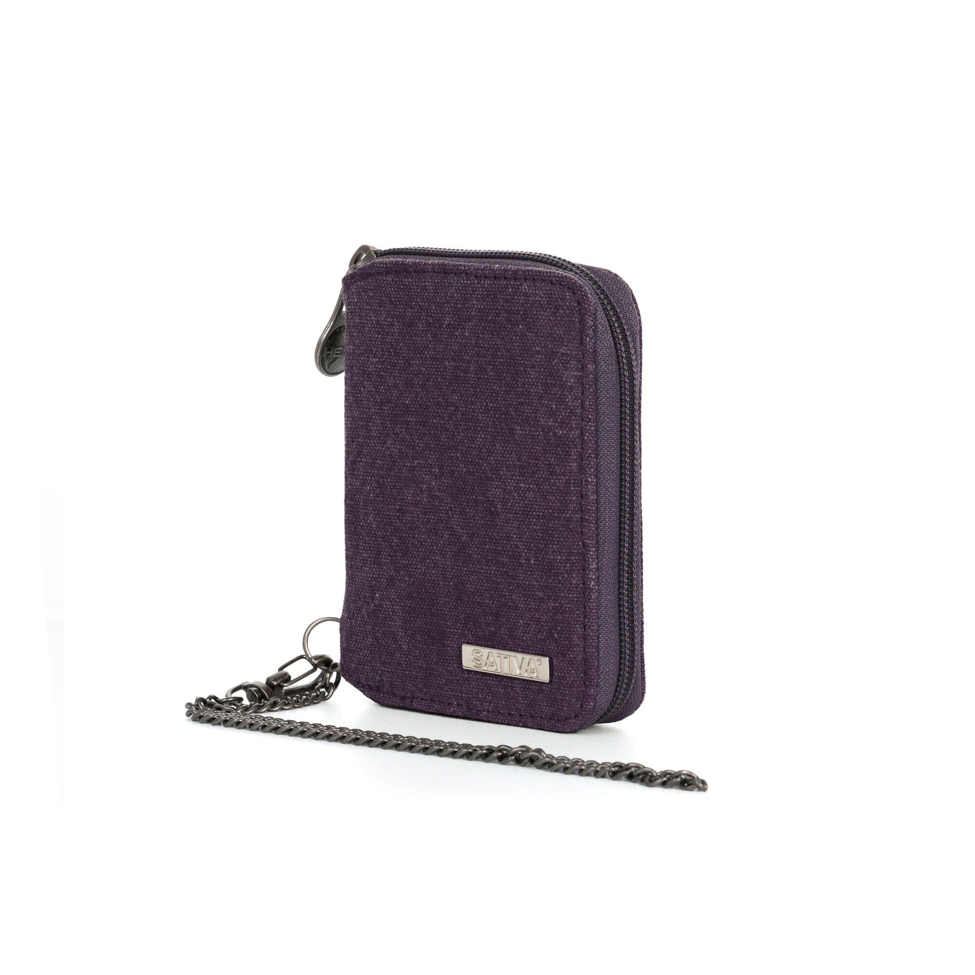 Buy wholesale Sativa Hemp Wallet with Chain - plum