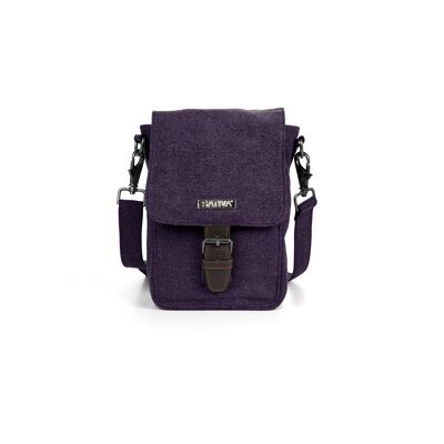 Bolso de hombro Sativa Hemp Eco Gorgeous - ciruela