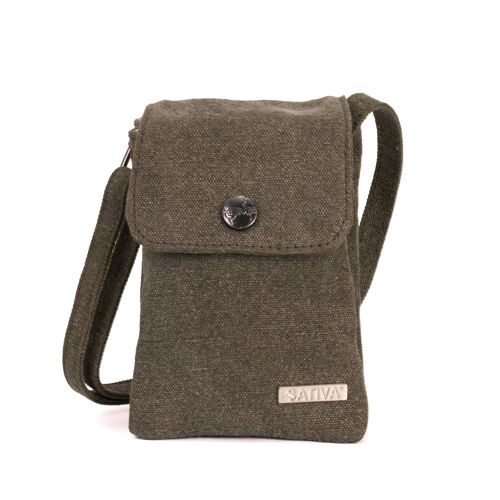 Sativa Hemp Tiny Shoulder Bag - khaki