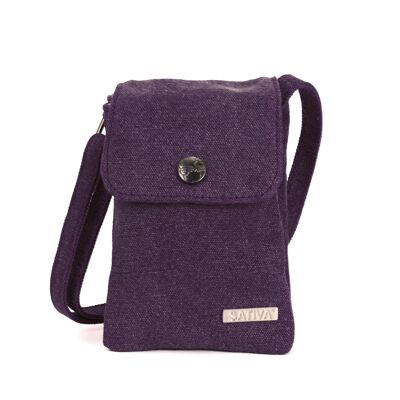 Sativa Hemp Tiny Shoulder Bag - plum