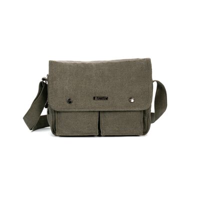 Sativa Hemp Medium Shoulder Bag - khaki