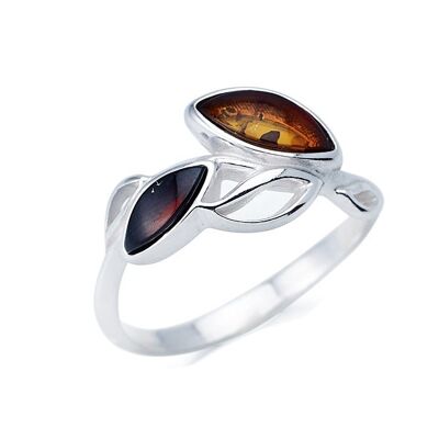 AMBER SILVER RING_SA3647ROR