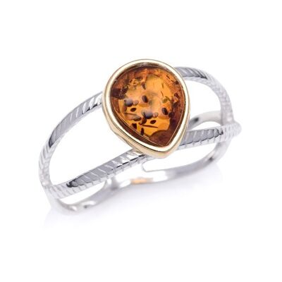 Bague argent ambre_sa3266ror