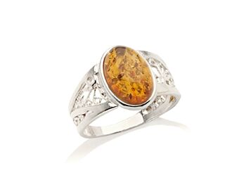 Bague argent ambre_km148pr