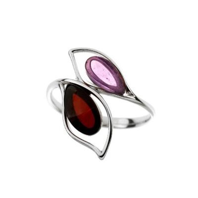 Bague argent amethyste ambre_csa-ba019