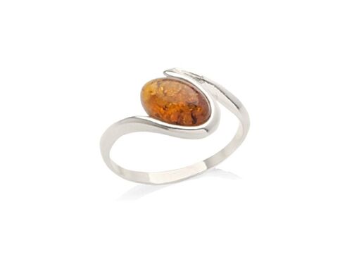 Bague argent ambre_amp009r