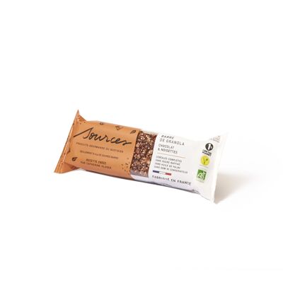 12 Etuis de 3 barres Granola Chocolat & Noisettes de 40g