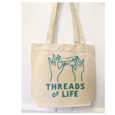 Organic cotton Tote bag - Teal