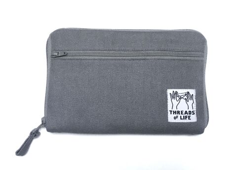 Medium Diabetes Kit Case  - Grey/Black Dhaka