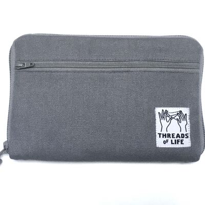 Medium Diabetes Kit Case  - Grey/Black Dhaka