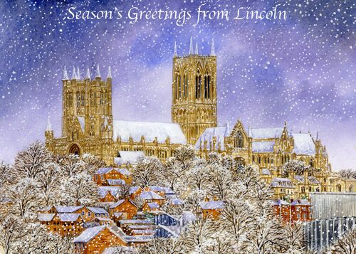 Christmas Card, winter’s Magic Lincoln.