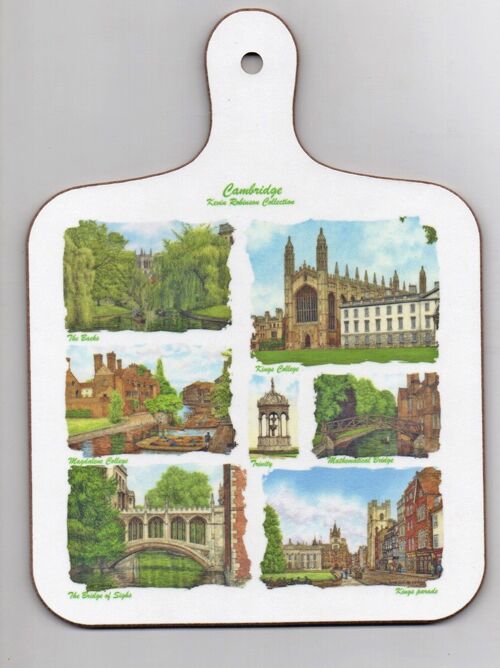 Mini Cheese / cutting board, Cambridge multi image.