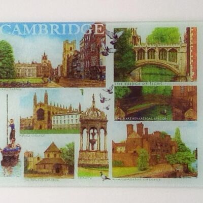 Tagliere in vetro. Multi immagine Cambridge.