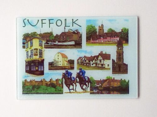 Glass Chopping Board, Suffolk county Multi image.