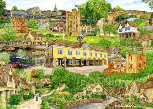 Card, Cotswolds montage.