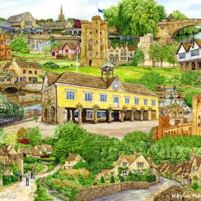 Carte, montage des Cotswolds.