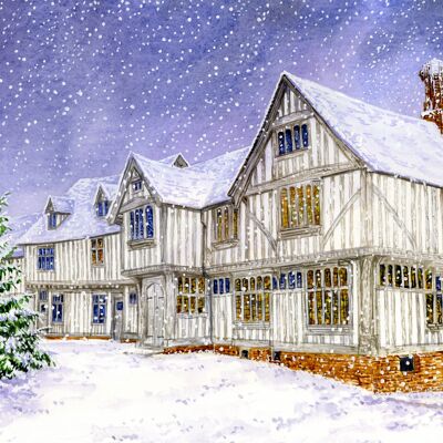 Lavenham (Suffolk) Tarjeta de Navidad