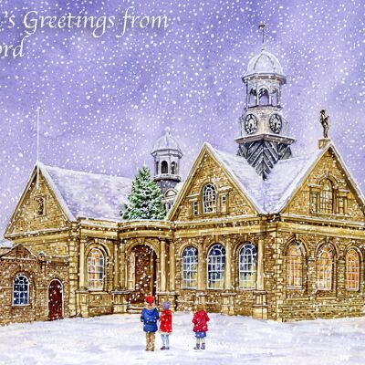 Weihnachtskarte, Winterzauber Thetford.Norfolk
