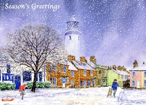 Christmas Card, winter’s Magic Southwold. Suffolk.