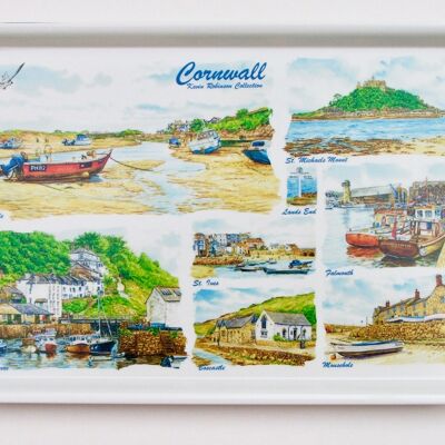 Großes Tablett aus Melamin, Cornwall Multi Bild