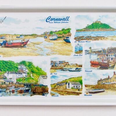 Large Melamine Tray, Cornwall Multi image