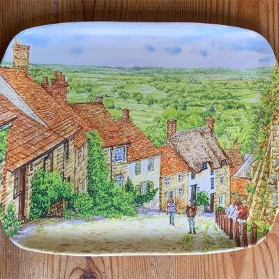 Melamine Tray, Gold Hill, Shaftesbury, Dorset.