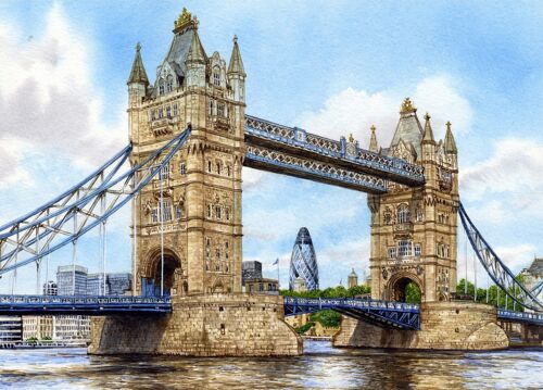Card, Tower Bridge. London.