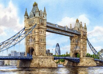 Carte, Tower Bridge. Londres.
