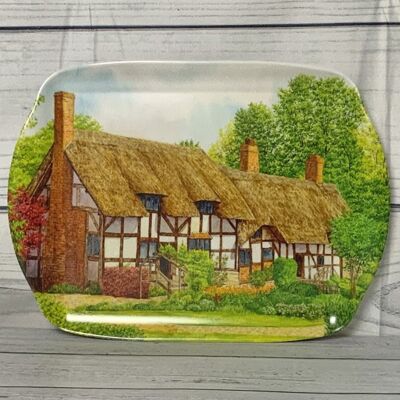 Bandeja de melamina, Anne Hathaway Cottage. País de Shakespeare Warwickshire.