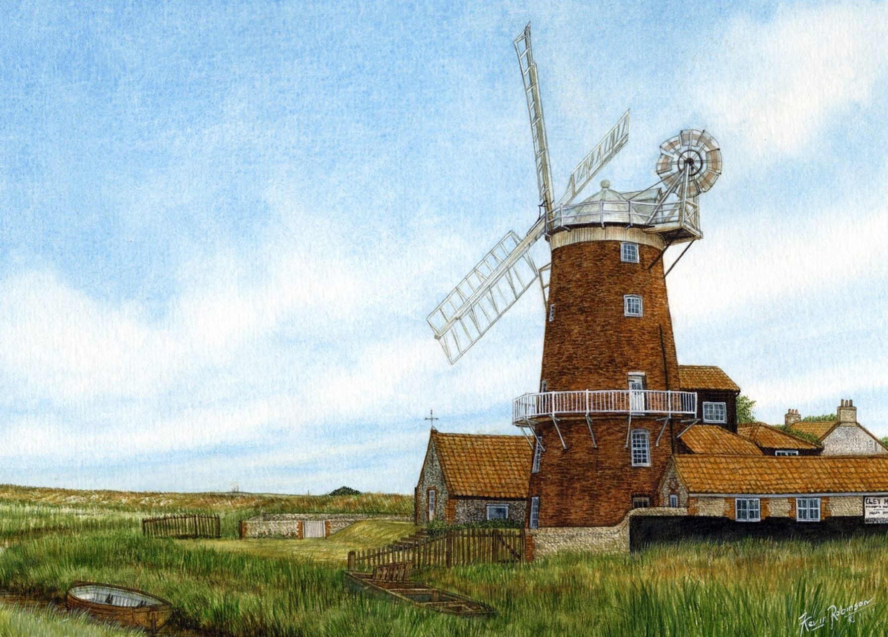 Karte, Cley Mill. Norfolk