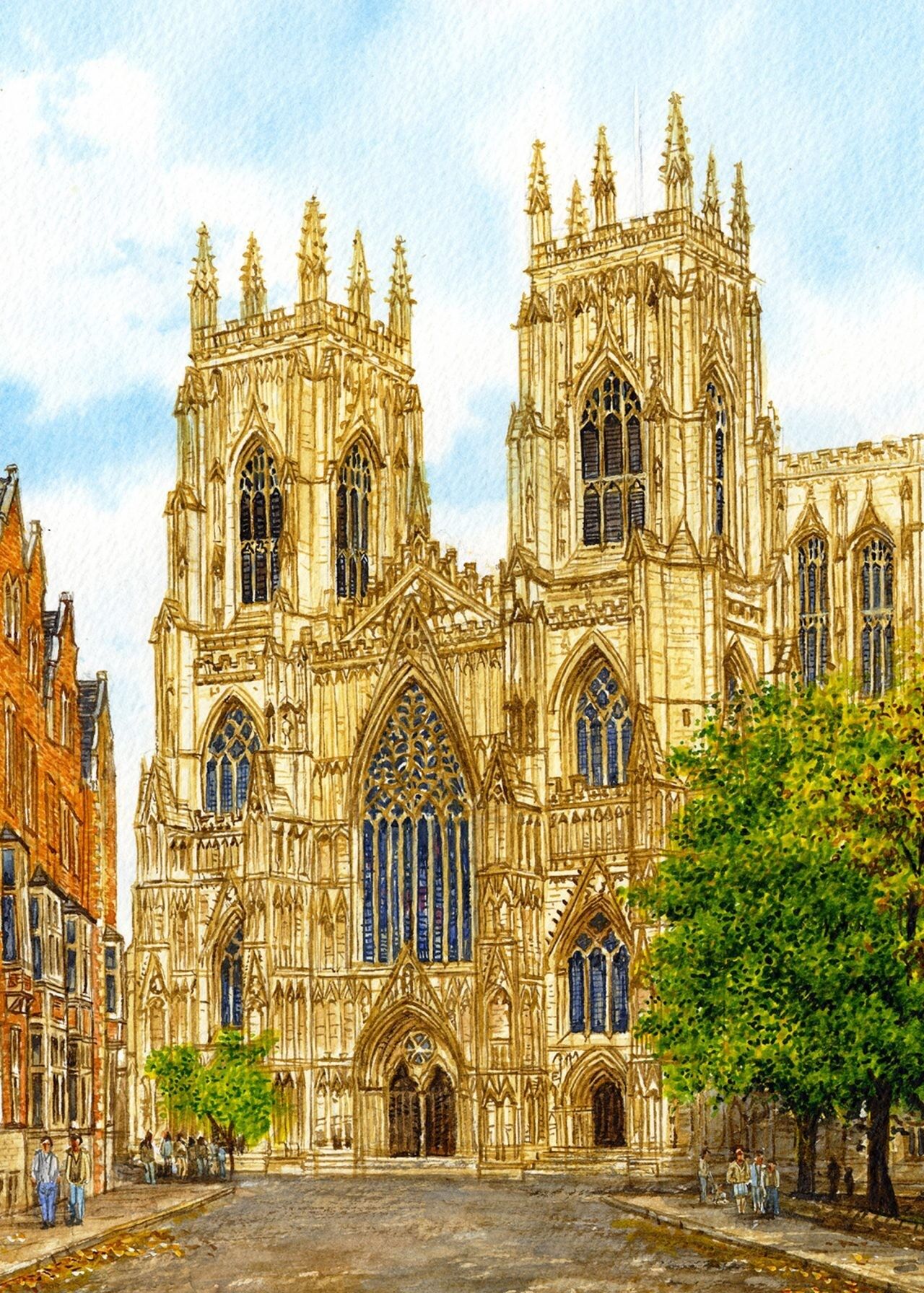 Karte Yorker Münster, ( P ).