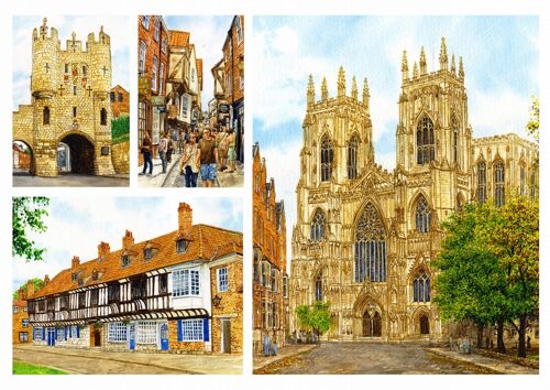 Card, York Multi image.