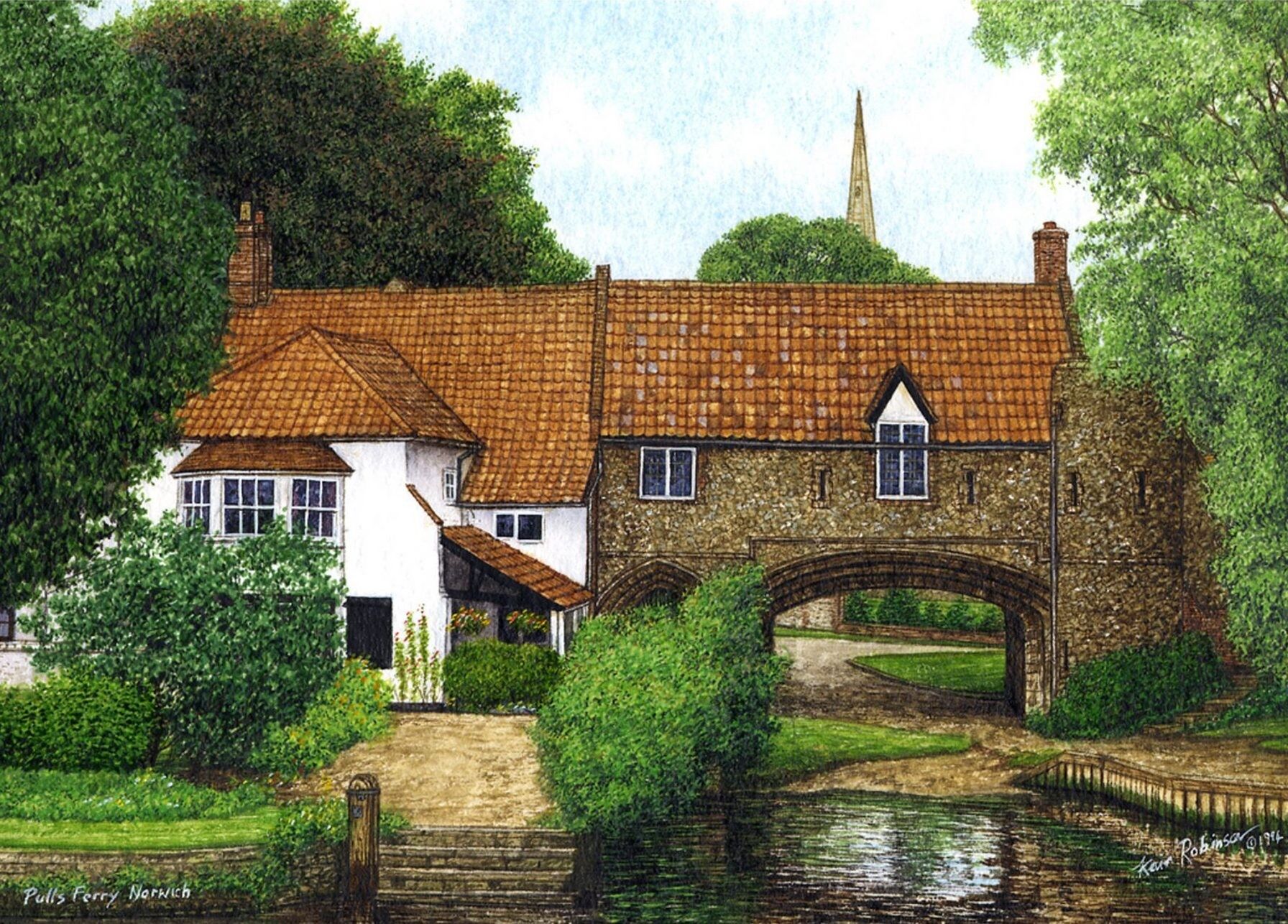 Karte, zieht Fähre Norwich. Norfolk.